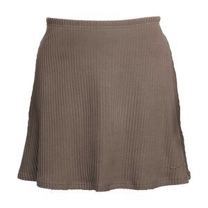 Nike Womens/Ladies Chill Ribbed Knitted Mini Skirt / Mink